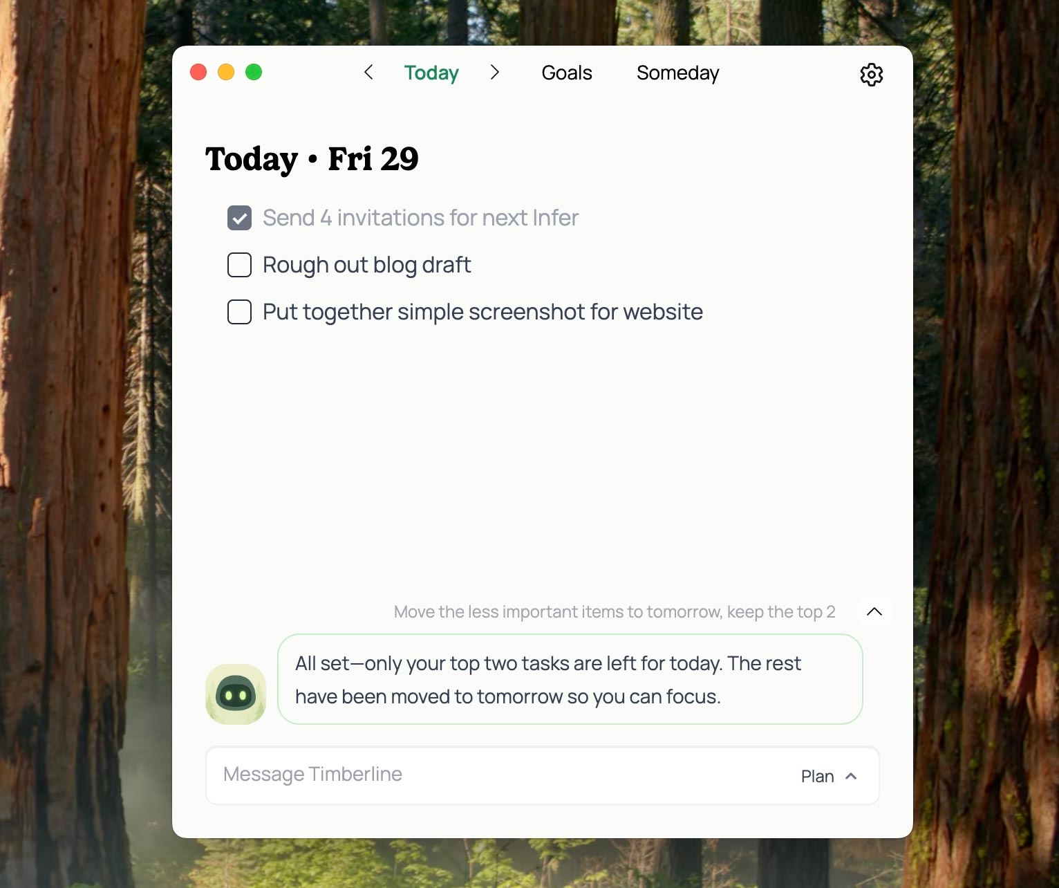 Timberline screenshot